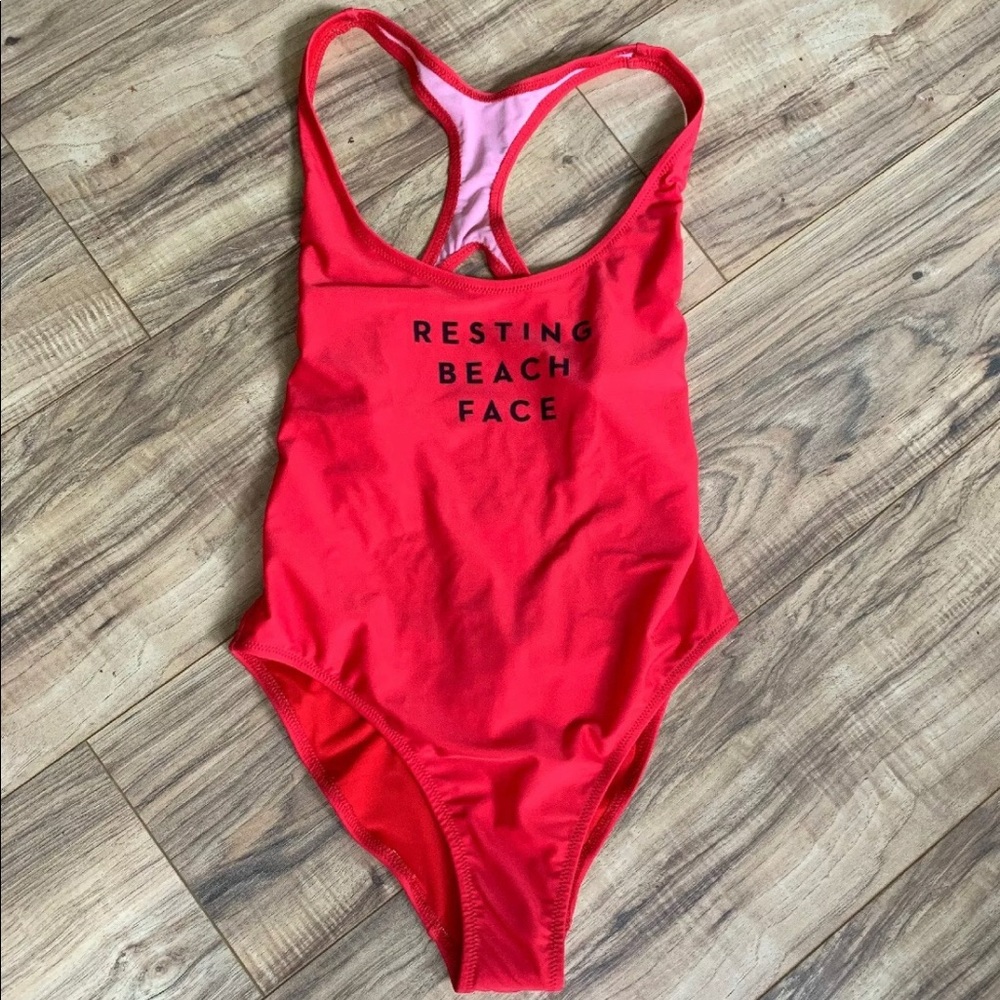 New Milly Red Cherry Onepiece Swimwear - S -$185